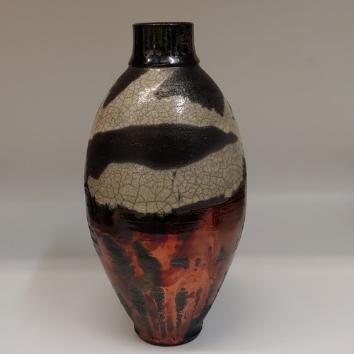 #220719 Raku Copper, White Crackle and Black $29 at Hunter Wolff Gallery